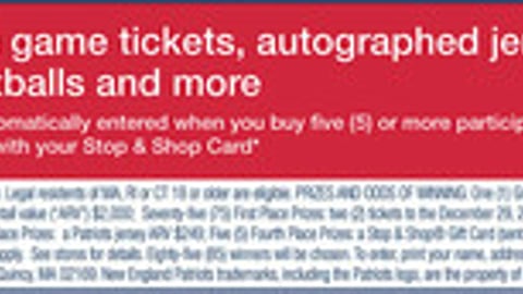 Stop & Shop 'Party with the Patriots' Feature
